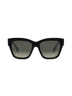 Солнцезащитные очки Triomphe 55MM с геометрическим рисунком CELINE, черный