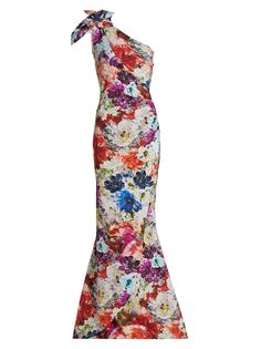 Платье Gosia с цветочным принтом на одно плечо Chiara Boni La Petite Robe