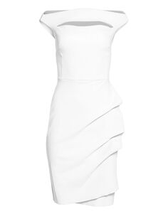 Короткое платье Melania с открытыми плечами Chiara Boni La Petite Robe, белый