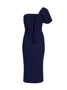 Коктейльное платье Teresa с драпировкой Chiara Boni La Petite Robe, синий