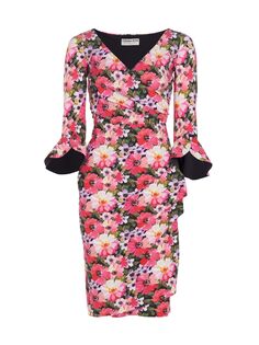 Платье-футляр Triana с цветочным принтом Chiara Boni La Petite Robe, розовый