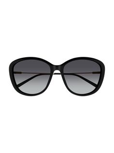 Круглые солнцезащитные очки Elys 59 мм Chloé, черный Chloe