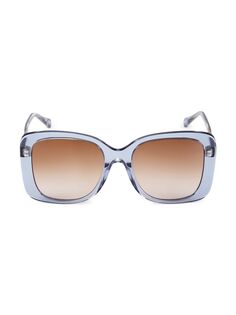Солнцезащитные очки Xena 55MM прямоугольной формы из биоацетата Chloé, синий Chloe