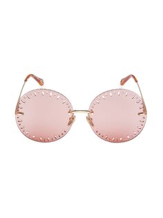 Круглые солнцезащитные очки Yse 60 мм Chloé, золотой Chloe