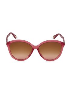 Солнцезащитные очки Zelie 58MM &quot;кошачий глаз&quot; Chloé, бордовый Chloe