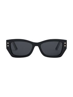 Квадратные солнцезащитные очки DiorPacific S2U 53 мм Dior, черный