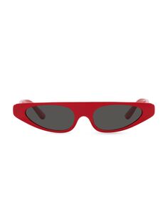 Прямоугольные солнцезащитные очки 52 мм DOLCE&amp;GABBANA, красный