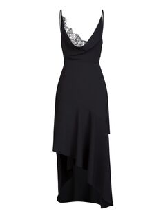 Платье-миди Kala с кружевной вставкой ET OCHS, черный