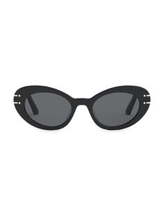Солнцезащитные очки DiorSignature «кошачий глаз» 51 мм Dior, черный