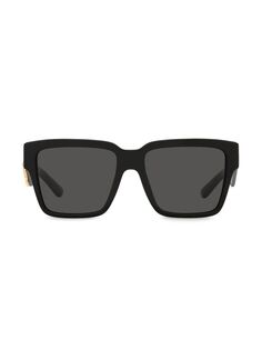 Квадратные солнцезащитные очки DG 4436 Havana 55 мм DOLCE&amp;GABBANA, черный