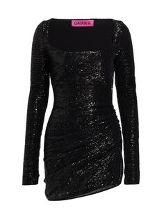 Мини-платье Evry Body-Con с пайетками Gauge81, черный