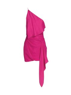 Асимметричное мини-платье Hida с драпировкой Gauge81, розовый
