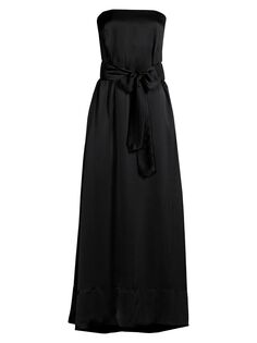 Шелковое платье Cursive без бретелек Ginger &amp; Smart, черный