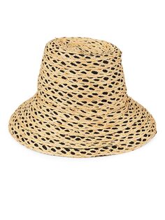 Соломенная шляпа-ведро Ida из рафии Gigi Burris, черный