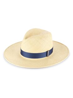 Соломенная шляпа Jeanne с отделкой лентой Gigi Burris, синий