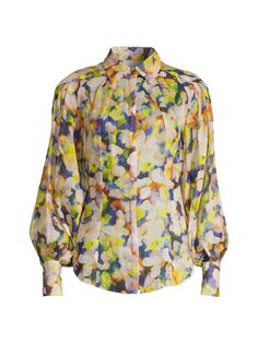 Рубашка с цветочным принтом Enlighten Ginger &amp; Smart, разноцветный