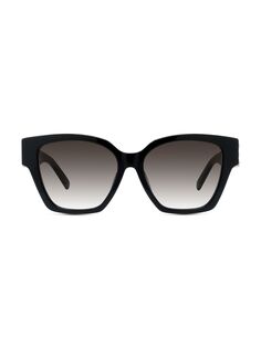 Солнцезащитные очки 4G 56MM с геометрическим рисунком Givenchy, черный