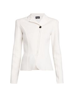 Асимметричная куртка из кашемира Giorgio Armani, белый