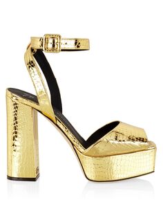 Сандалии на металлической платформе Morfeo 120MM Giuseppe Zanotti, золотой