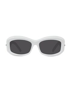 Квадратные солнцезащитные очки 56 мм Givenchy, белый