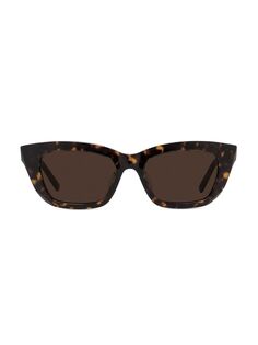 Солнцезащитные очки «кошачий глаз» 53 мм Givenchy, коричневый