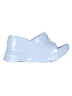 Резиновые сандалии на танкетке Marshmallow Givenchy, синий