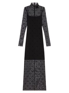 Платье из тюля 4G Givenchy, черный