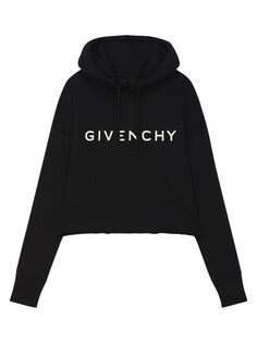 Укороченная худи свободного кроя Archetype Givenchy, черный