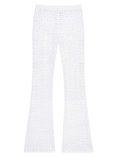 Расклешенные брюки из жаккарда 4G Givenchy, белый