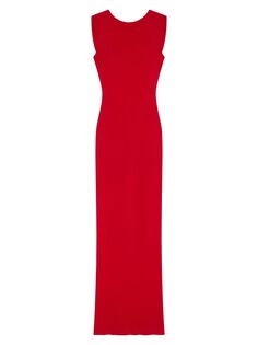 Трикотажное платье с открытой спиной Givenchy, красный