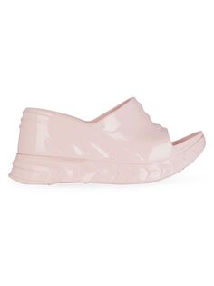 Резиновые сандалии на танкетке Marshmallow Givenchy, розовый
