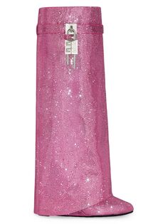 Ботинки Shark Lock со стразами Givenchy, розовый
