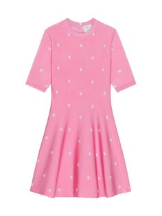 Платье из вискозы 4G Givenchy, розовый