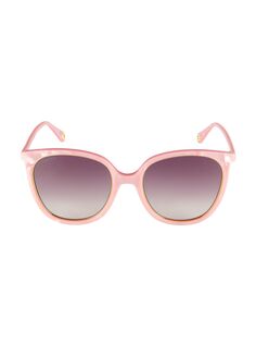 Солнцезащитные очки Pantos 56 мм Gucci, розовый
