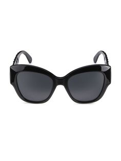 Солнцезащитные очки «кошачий глаз» 53 мм Gucci, черный