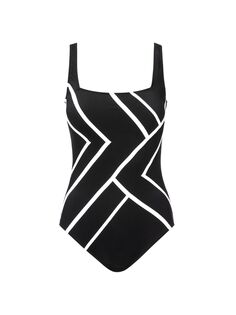 Слитный купальник Mirage Chevron Gottex Swimwear, черный