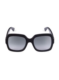 Квадратные солнцезащитные очки 54 мм Gucci, черный