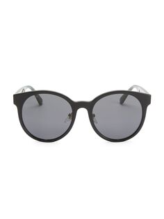 Круглые солнцезащитные очки 55 мм Gucci, черный