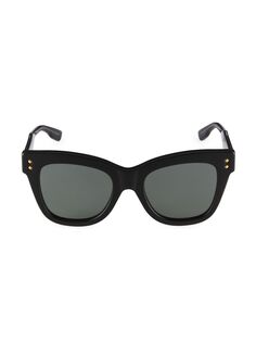 Солнцезащитные очки «кошачий глаз» 52 мм Gucci, черный