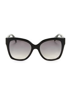 Классические квадратные солнцезащитные очки 54 мм Gucci, черный