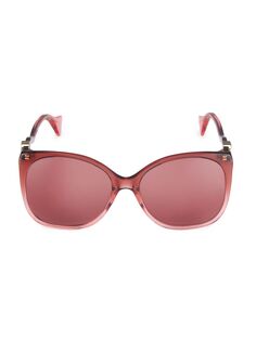 Квадратные солнцезащитные очки Mini Running 60 мм Gucci