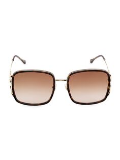 Квадратные солнцезащитные очки Horsebit 58 мм Gucci