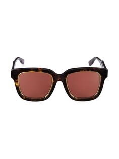 Квадратные солнцезащитные очки с логотипом Gucci 52 мм Gucci