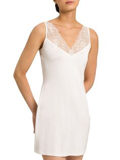Атласное платье-комбинация Juna HANRO, белый