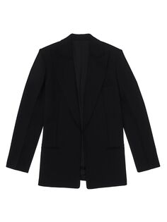 Пиджак с остроконечными лацканами Helmut Lang, черный