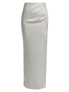 Асимметричная юбка макси с драпировкой Hervé Léger x Law Roach Hervé Léger