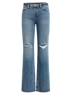 Широкие джинсы Rosie с высокой посадкой Hudson Jeans, золотой