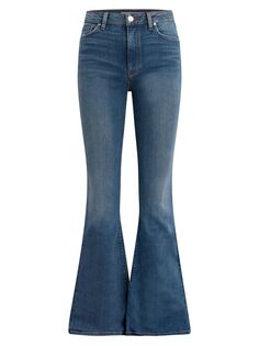 Расклешенные джинсы Holly с высокой посадкой Hudson Jeans, песочный