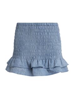 Мини-юбка Dorela Chambray Isabel Marant Étoile, синий