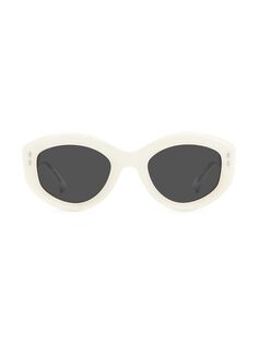 Овальные солнцезащитные очки IM 52MM Isabel Marant, белый